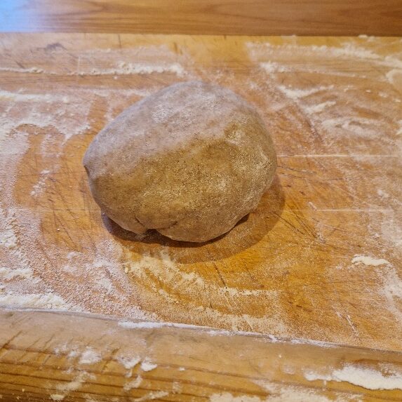 Kneaded dough ball
