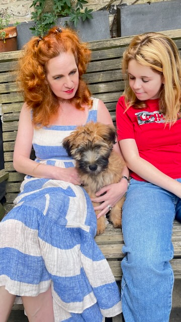 Jake the dog with Emily and Estella