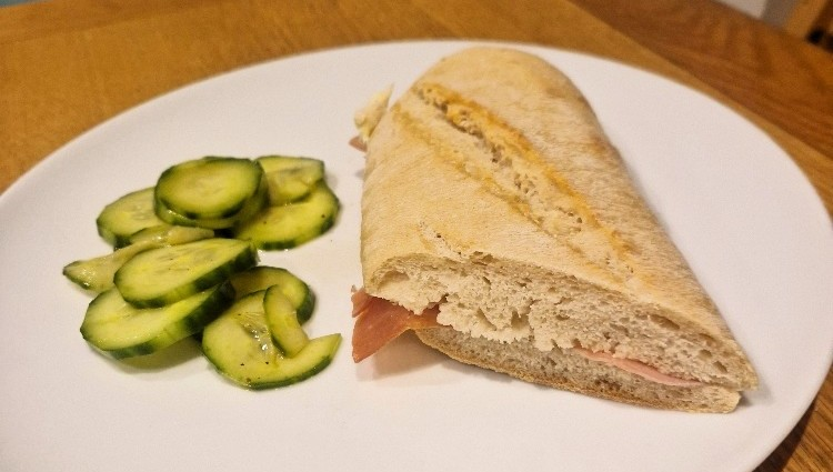 jambon-beurre & cucumber salad