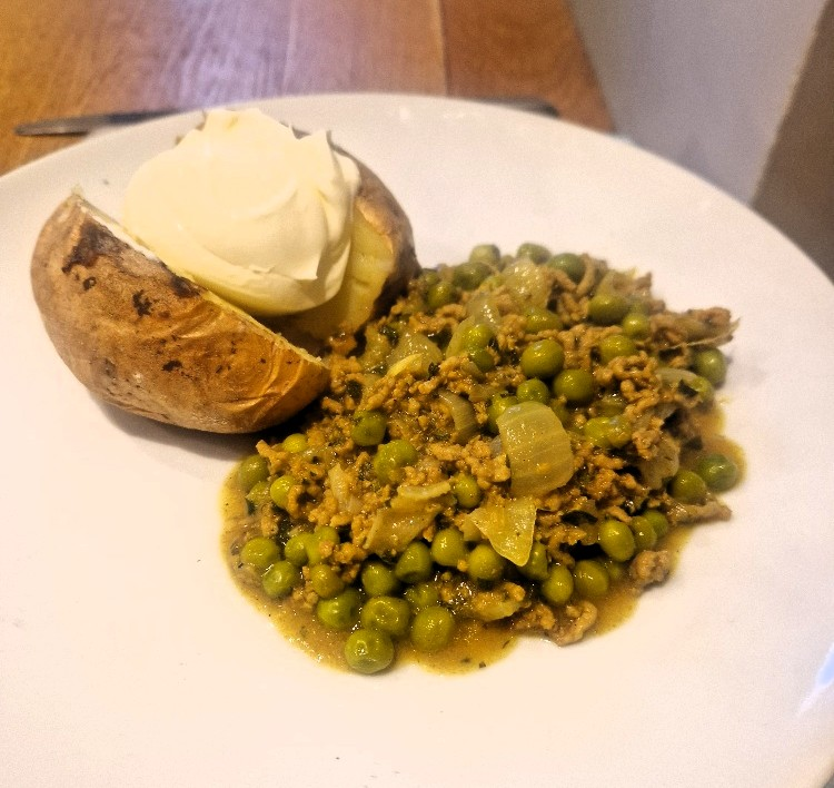 mince with peas