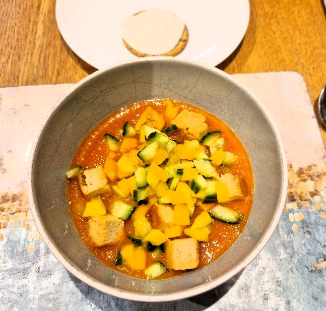 gazpacho & oatcakes