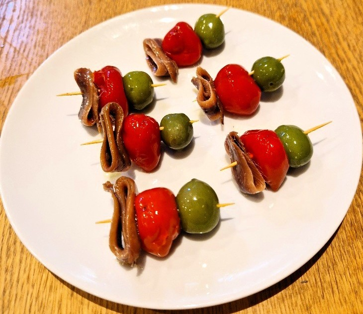 Olive, Pepper & Anchovy Gildas