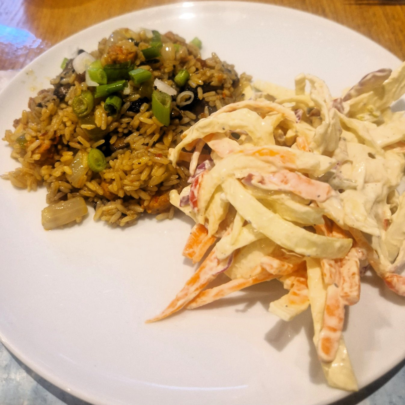 dirty rice & coleslaw