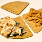 salmon & cucumber cottage cheese with oatcakes
