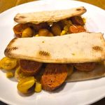 sausage flatbreads